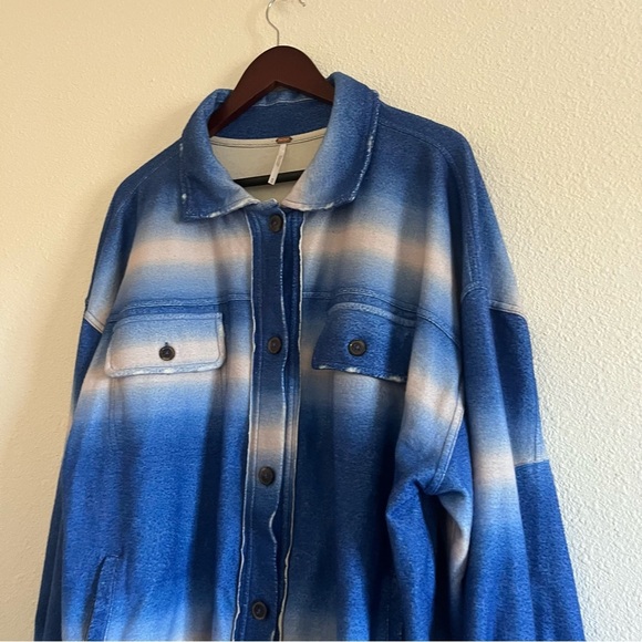 NWOT Free People Printed Ruby Jacket in Deep Sea Comb Size Medium - Picture 5 of 11